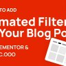 How to add animated post filtering and customize your posts in Elementor